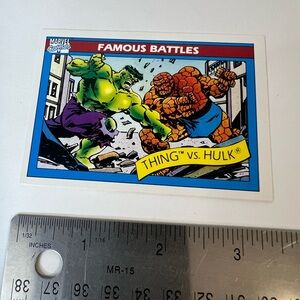 THE THING VS THE HULK #88 Marvel Universe Series 1 1990 Impel Trading Card
